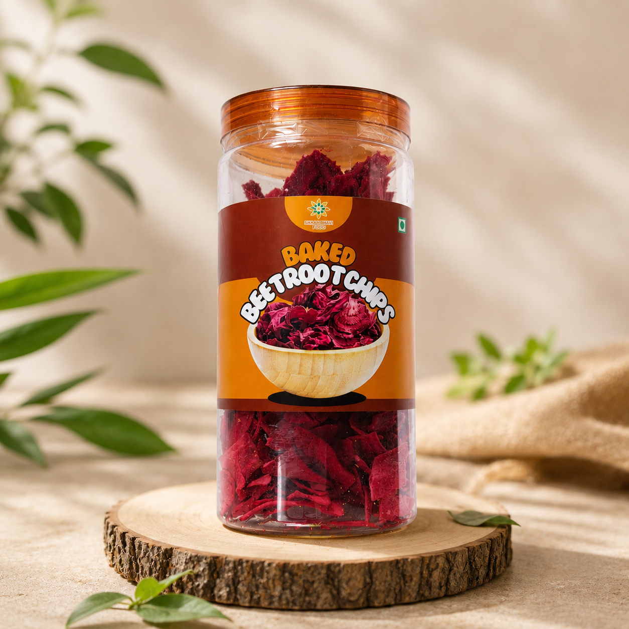 Baked Beetroot Chips | Healthy Multigrain Chips with Ragi & Whole Wheat | Crispy Baked Snack with Herbs & Spices | Nutritious Tea Time Snack