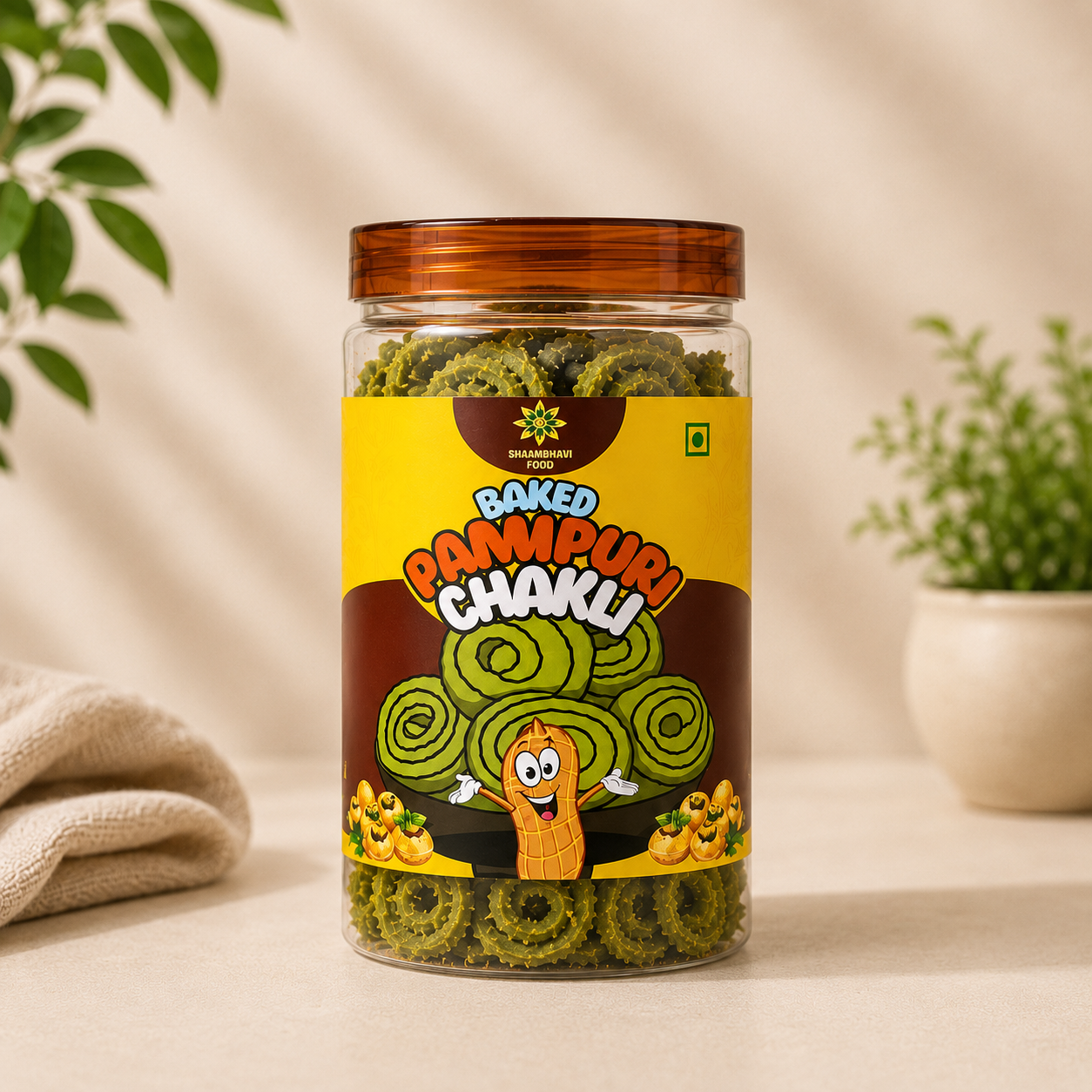 Baked Panipuri Chakli | Crunchy Rice & Besan Snack with Panipuri Spices | Healthy Baked Namkeen | High Flavor Tea Time Snack