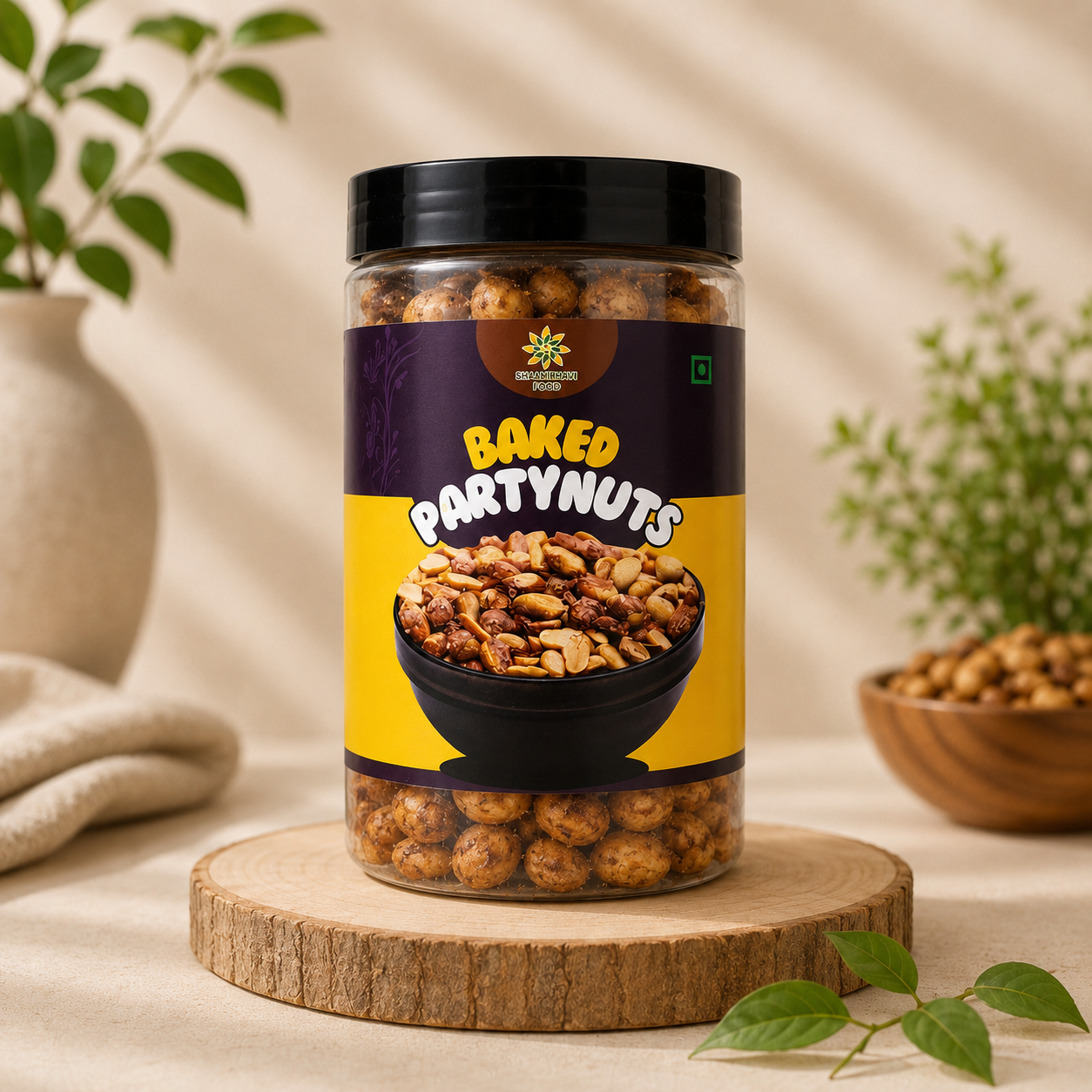 Party Nuts Mix | Crispy Rice & Besan Coated Nuts with Herbs & Spices | Savory & Crunchy Snack | Perfect for Parties & Tea Time